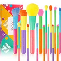 Dream of Color - 15 Pieces Colourful Makeup Brush Set [docolor]
