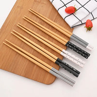 Set of 5 Pairs Bamboo Chopsticks