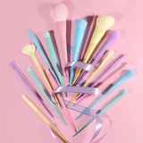 Dreaming of Unicorns - 17 Piece Pastel Makeup Brush Set [docolor]