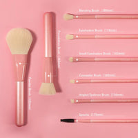 Pinky White - 8pcs Makeup Brush set [docolor]