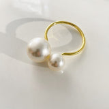 Set of 6 Pearl Napking Rings
