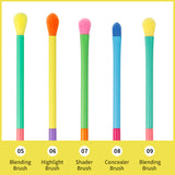 Dream of Color - 15 Pieces Colourful Makeup Brush Set [docolor]