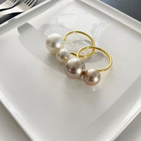 Set of 6 Pearl Napking Rings