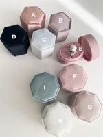 Velvet Double Ring Box